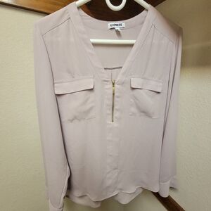 Express medium pale pink blouse
